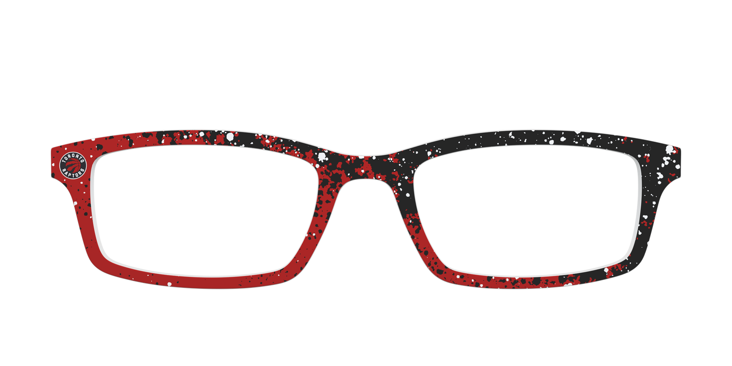 The Raptors Splatter - Front Top Image - Pair Eyewear