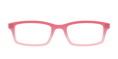 The Red to Coral Gradient Crystal - Pair Eyewear