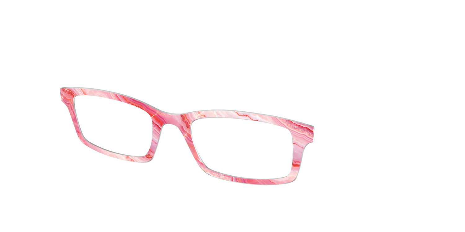 The Rose Quartz Geode - Angle Top Image - Pair Eyewear