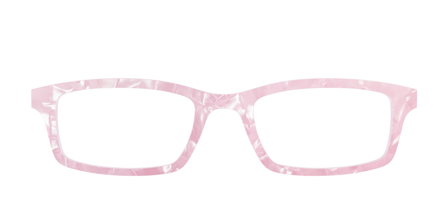 The Rose Quartz Pearl Marble - Front Top Image - Pair Eyewear
