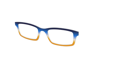 The Royal Blue to Gold Gradient - Angle Top Thumbnail - Pair Eyewear