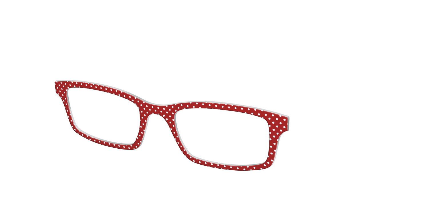The Ruby Pin Dot - Angle Top Image - Pair Eyewear