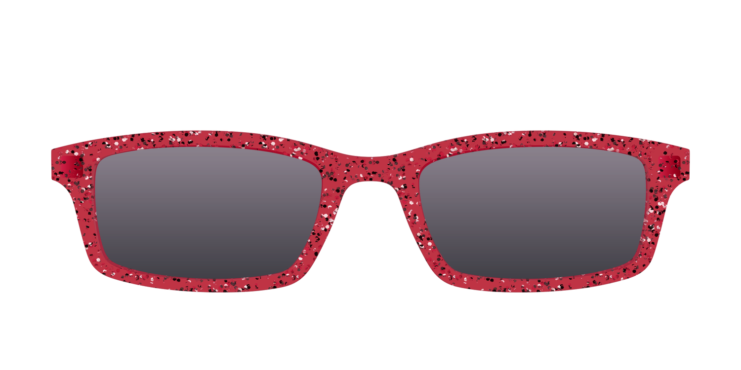 The Polarized Ruby Sparkle Sun Top - Front Top Image - Pair Eyewear