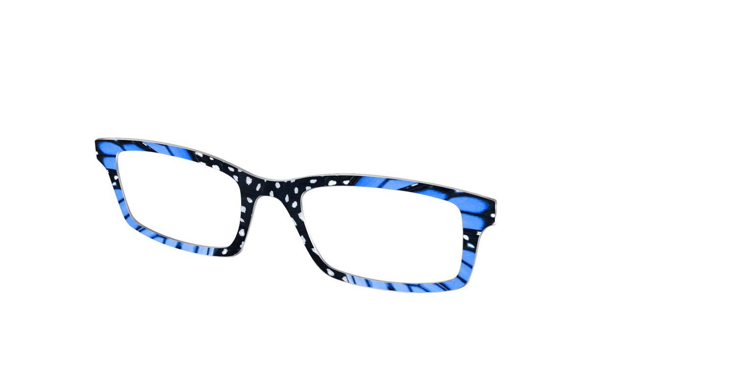 The Sapphire Butterfly - Angle Top Image - Pair Eyewear