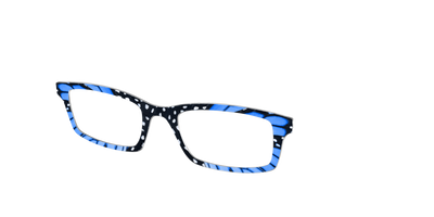 The Sapphire Butterfly - Angle Top Thumbnail - Pair Eyewear