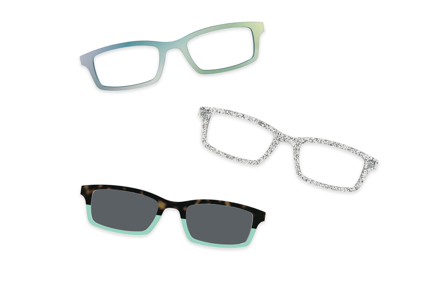 Seafoam Clear - Set - Product Image 4 - Pair Eyewear