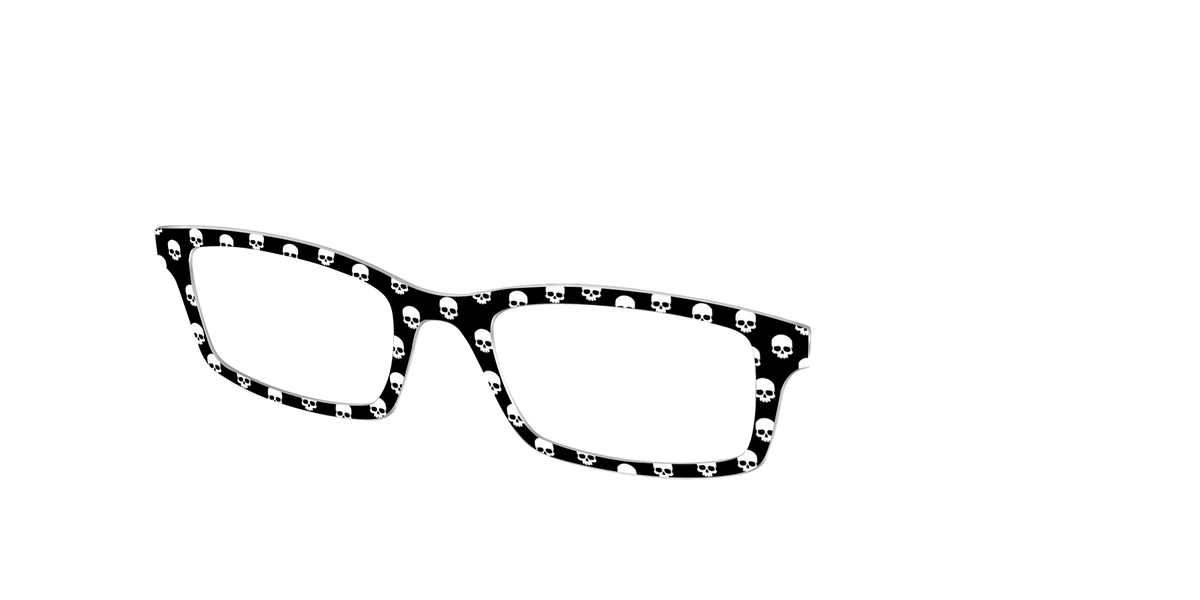 The Simple Spooky Skulls - Angle Top Image - Pair Eyewear