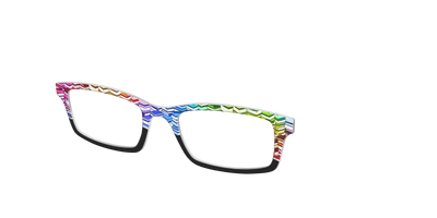 The Rainbow Stacks Split - Angle Top Thumbnail - Pair Eyewear