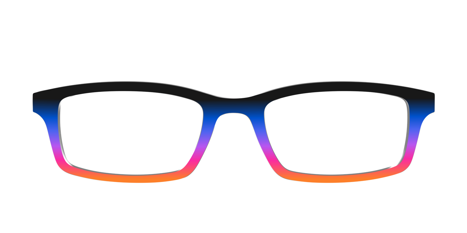 The Summer Sunset Gradient - Front Top Image - Pair Eyewear