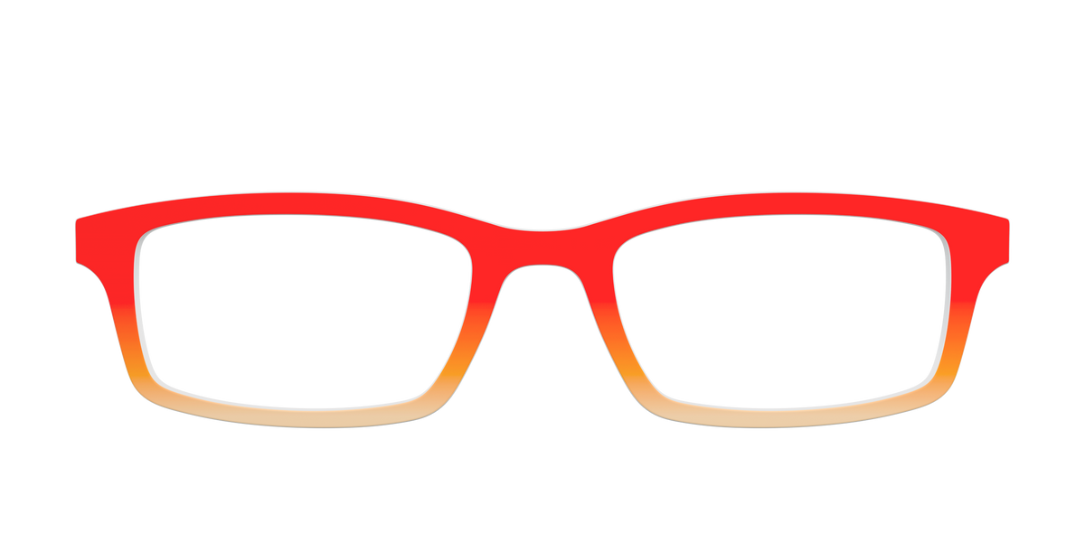The Tangerine to Apricot Gradient - Front Top Image - Pair Eyewear