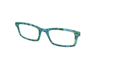 The Teal Turbo Shell - Angle Top Thumbnail - Pair Eyewear