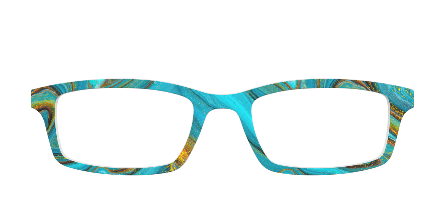 The Turquoise Geode - Front Top Image - Pair Eyewear
