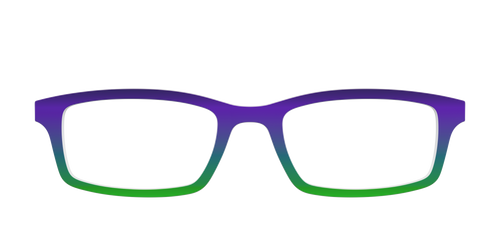 The Ultra Violet to Bright Green Gradient - Pair Eyewear