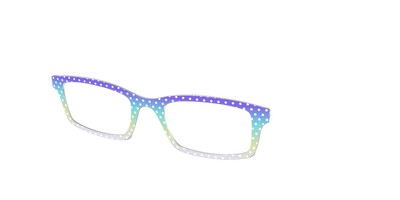 The Violet to Thistle Gradient Polka Dot - Angle Top Thumbnail - Pair Eyewear