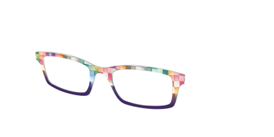The Watercolor Check - Angle Top Thumbnail - Pair Eyewear