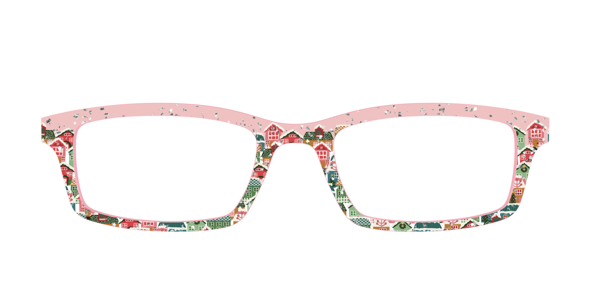 The Winter Village with Iridescent Glitter - Front Top Image - Pair Eyewear