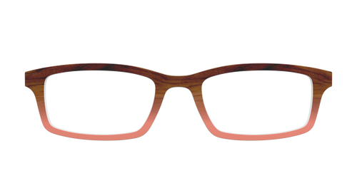 The Woodgrain to Peach Gradient - Pair Eyewear