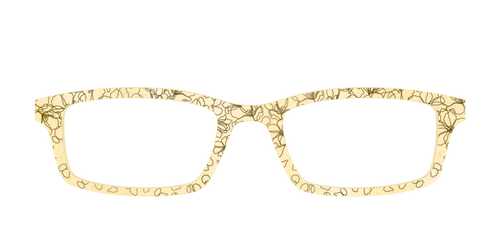 The Yellow Shimmer Petals with Gold Foil - Pair Eyewear