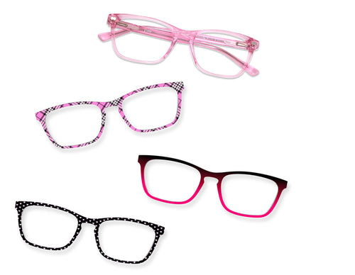 The Casper - Pink Glitter Clear - Pair Eyewear