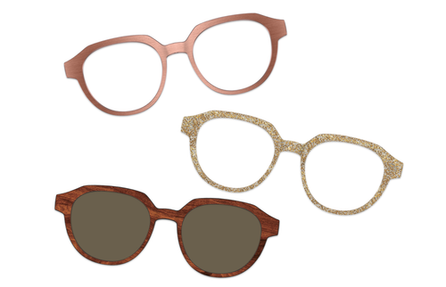 Red Tortoise with Gold Set - Secondary Image - Pair Eyewear