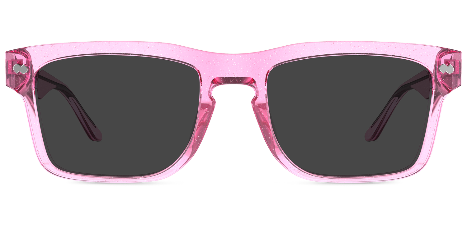 The Drew - Pink Glitter Clear Sun - Carousel1 - Pair Eyewear