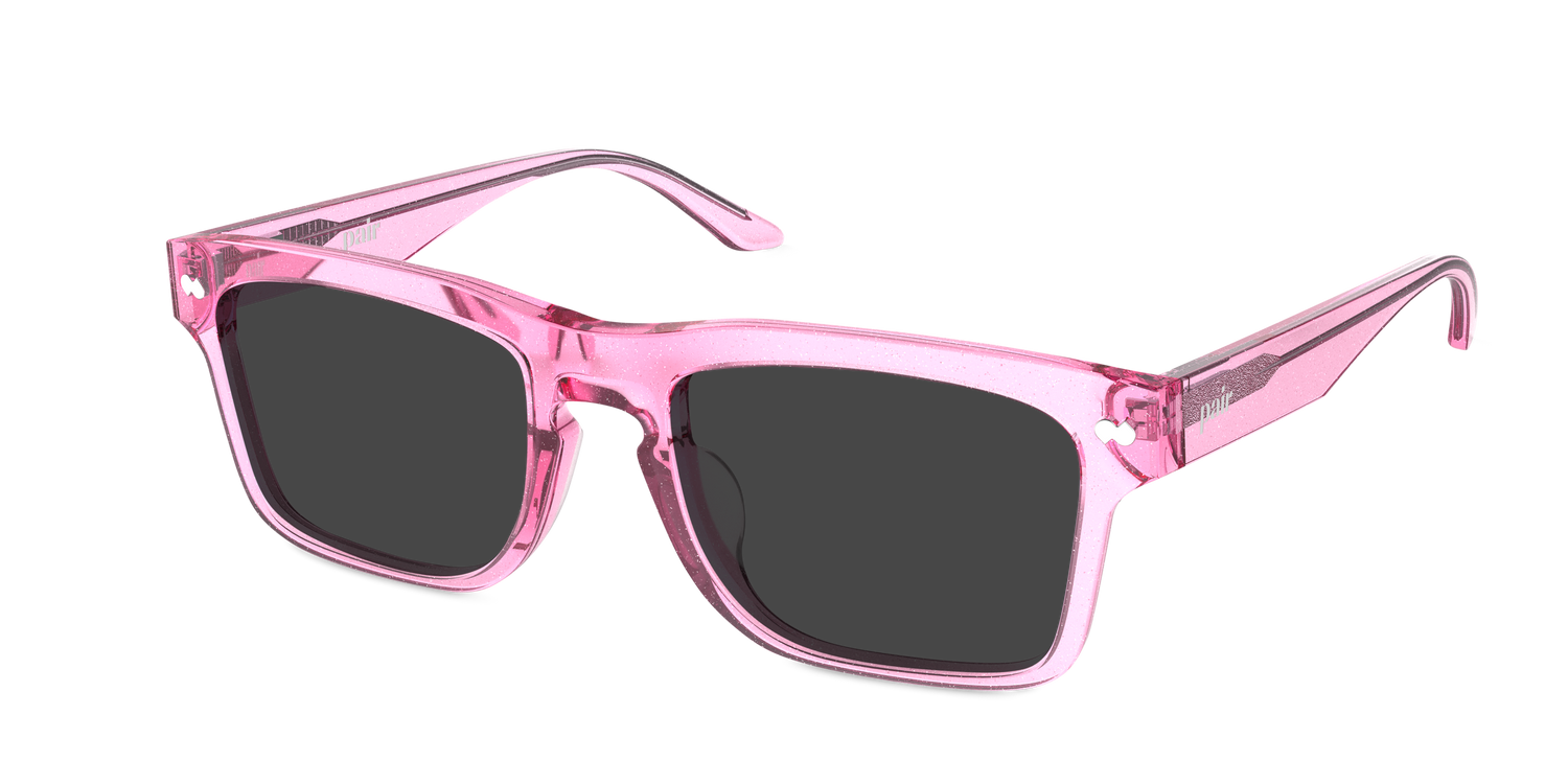 The Drew - Pink Glitter Clear Sun - Carousel3 - Pair Eyewear