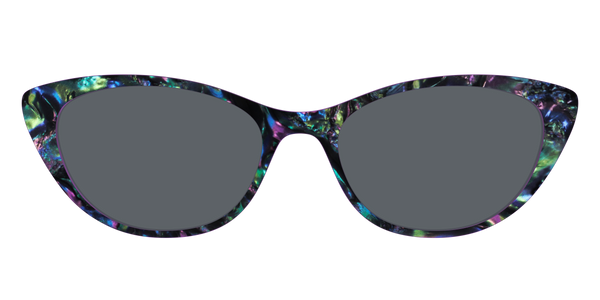 The ella - Violet Pearlized Gradient Acetate Rose Gold Metal