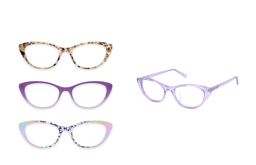 The ella - Lavender Clear - Pair Eyewear