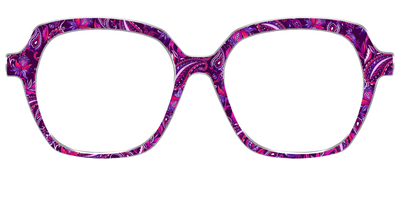 The Aubergine Paisley - Front Top Thumbnail - Pair Eyewear