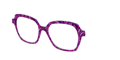 The Aubergine Paisley - Angle Top Thumbnail - Pair Eyewear