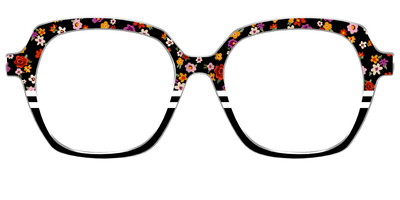 The Ditsy Stripe Split - Front Top Thumbnail - Pair Eyewear