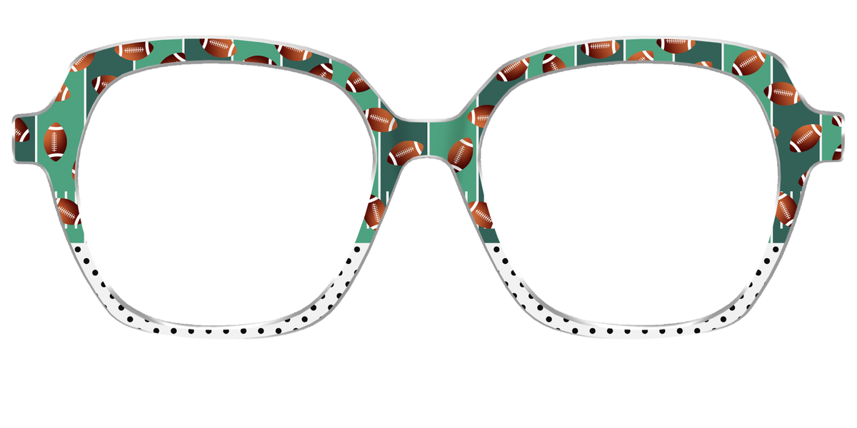 The Fifty Yard Line Polka Dot Split - Front Top Image - Pair Eyewear