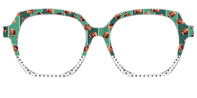 The Fifty Yard Line Polka Dot Split - Front Top Thumbnail - Pair Eyewear