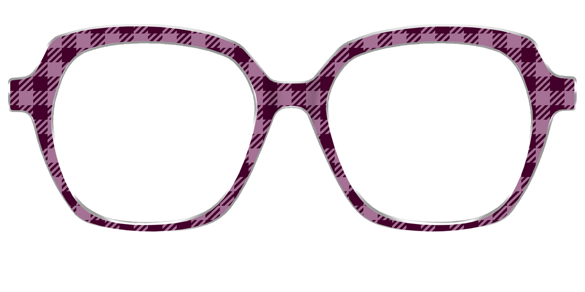 The Merlot Gingham - Front Top Image - Pair Eyewear