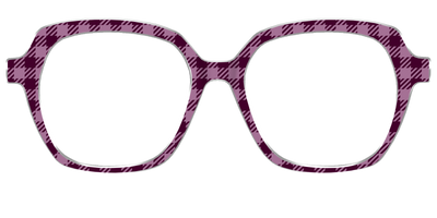 The Merlot Gingham - Front Top Thumbnail - Pair Eyewear
