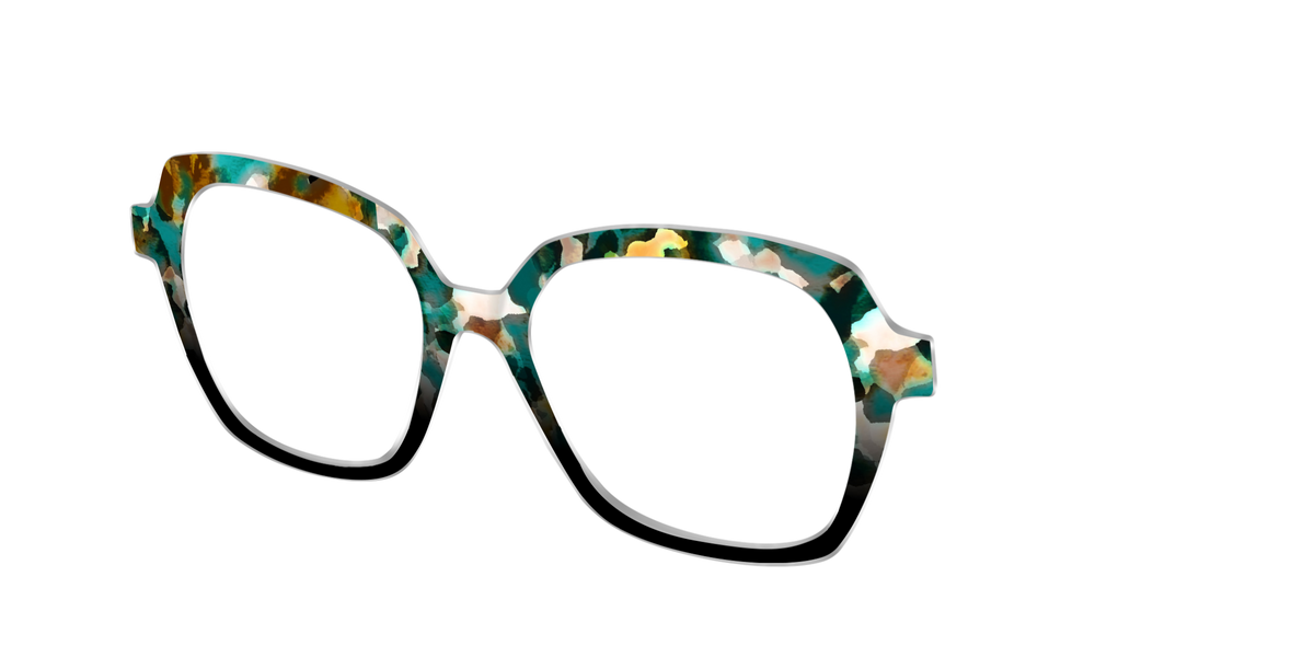 The Oxidized Copper Tortoise - Angle Top Image - Pair Eyewear