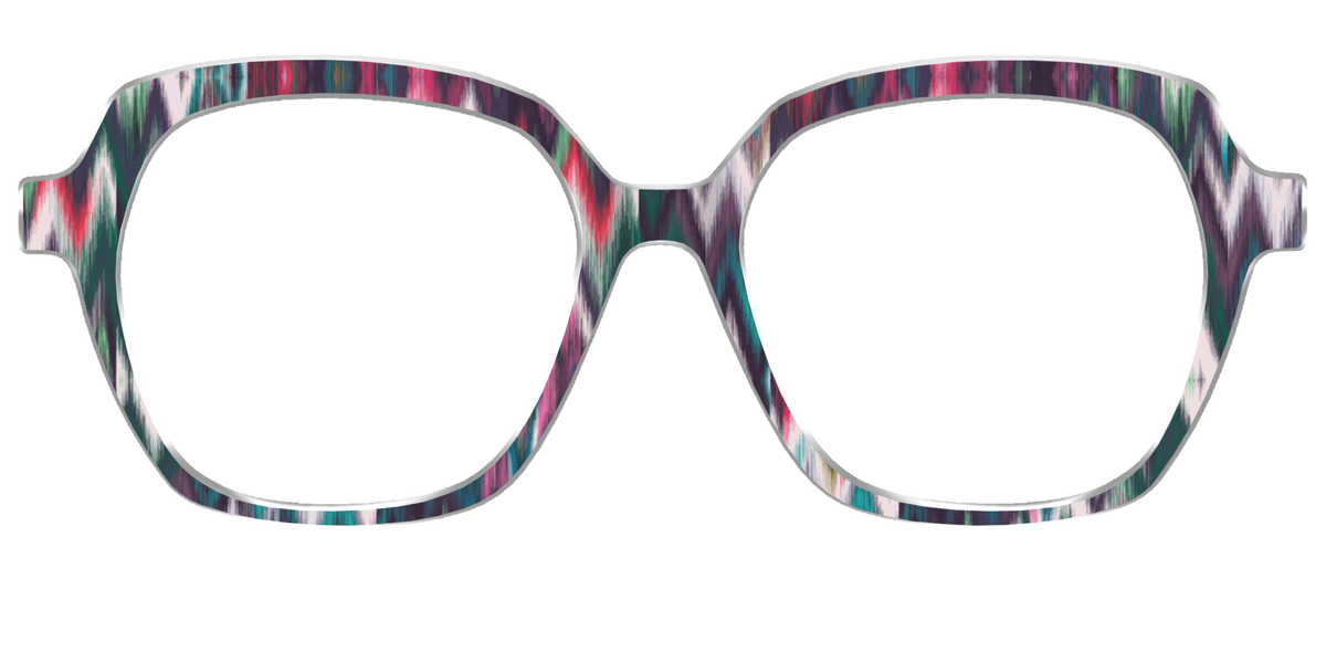 The Teal Ikat - Front Top Image - Pair Eyewear