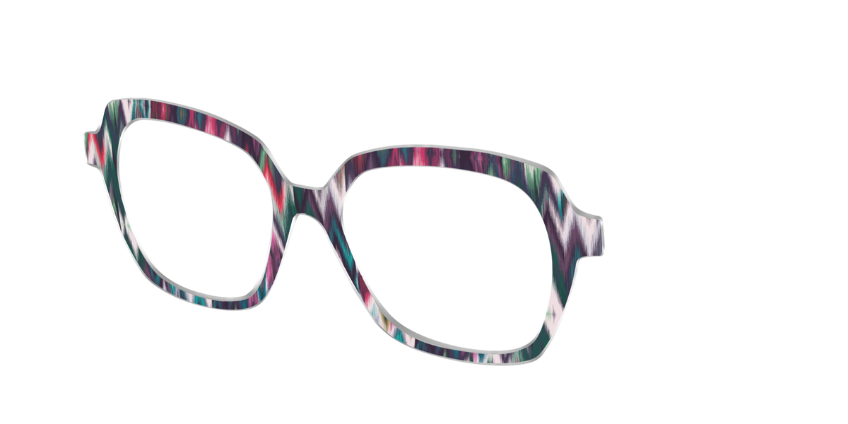 The Teal Ikat - Angle Top Image - Pair Eyewear