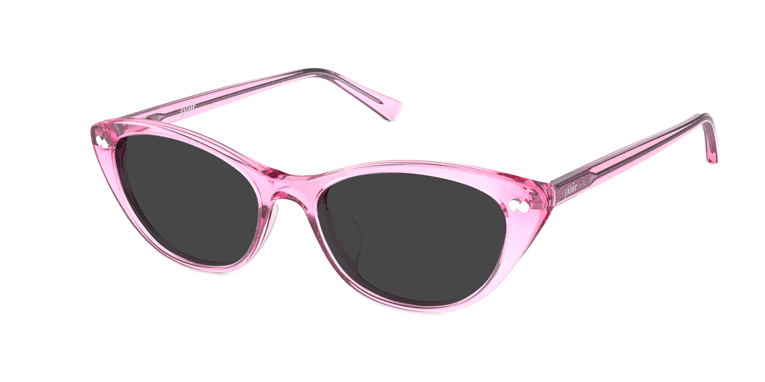 The Ella - Pink Glitter Clear Sun - Carousel3 - Pair Eyewear