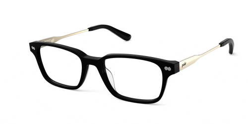 The Finley - Black Acetate Gold Metal - Pair Eyewear