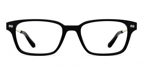 The Finley - Black Acetate Gold Metal - Secondary Image - Pair Eyewear
