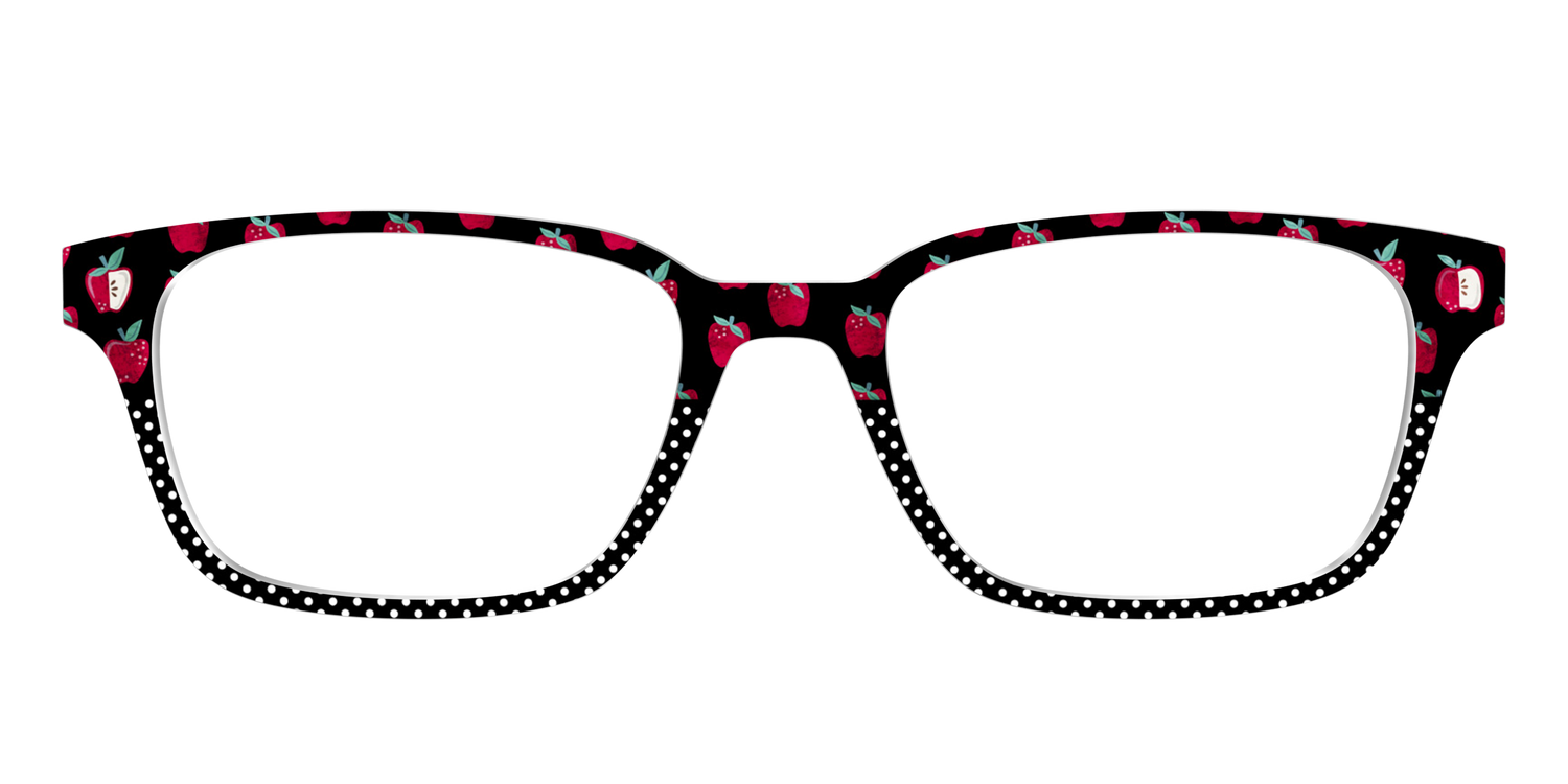 The Apple Polka Dot Split - Front Top Image - Pair Eyewear
