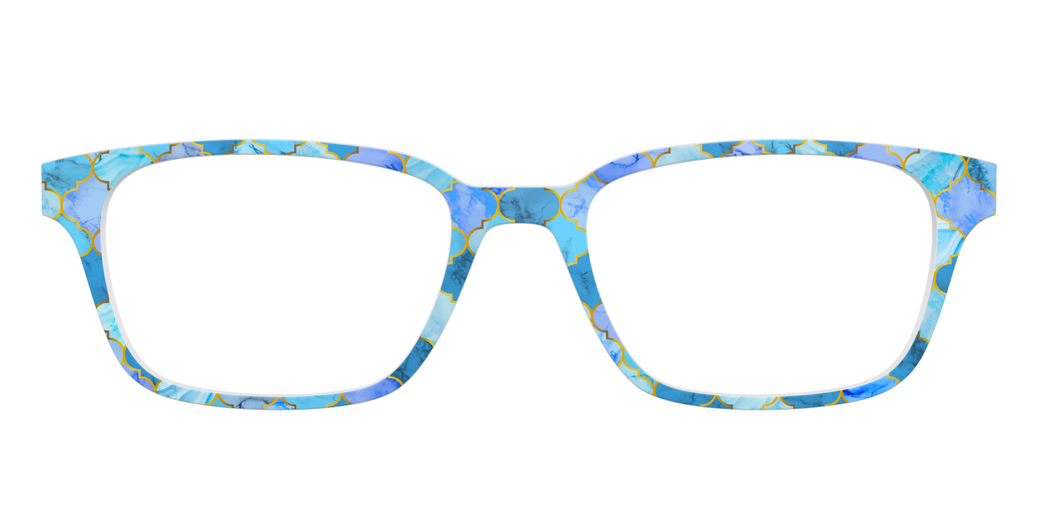 The Aqua Tiles - Front Top Image - Pair Eyewear