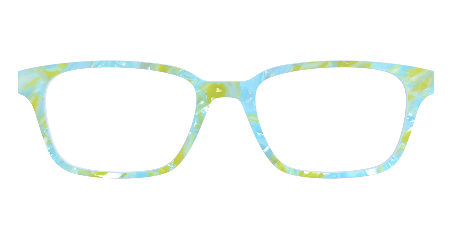 The Blue Lemonade Pearl Marble - Front Top Image - Pair Eyewear
