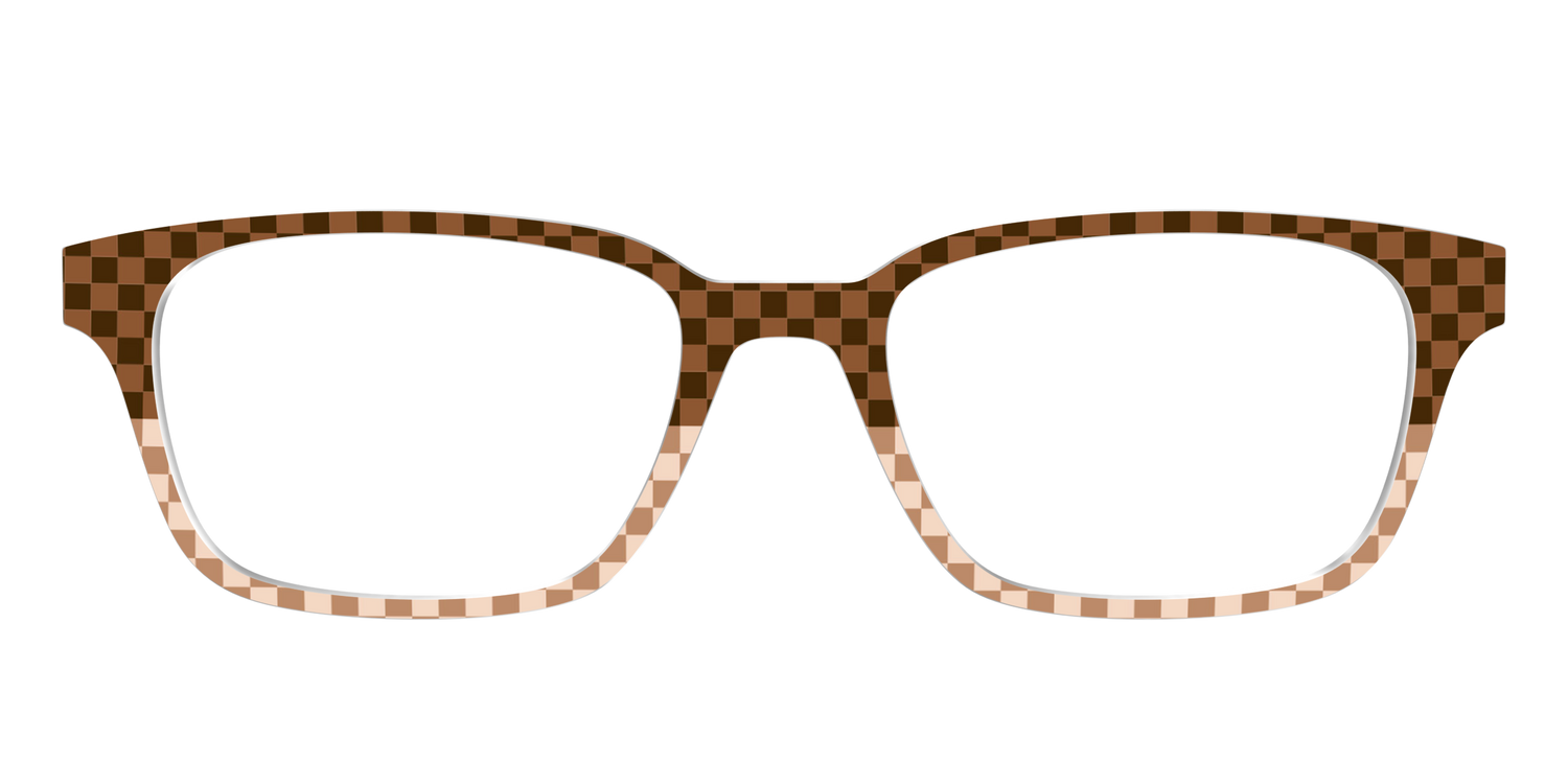 The Cappuccino Check Split - Front Top Image - Pair Eyewear