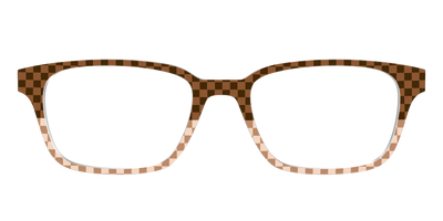 The Cappuccino Check Split - Front Top Thumbnail - Pair Eyewear