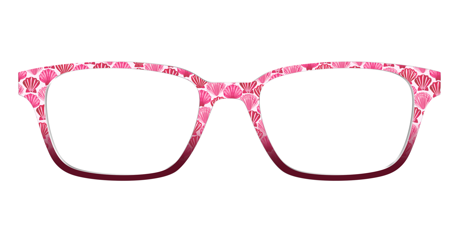 The Cerise Shell Scallop - Front Top Image - Pair Eyewear