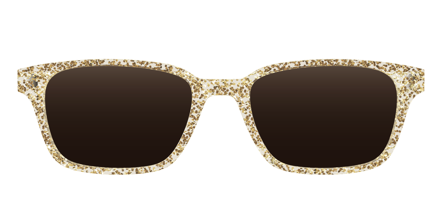 The Polarized Champagne Sparkle Sun Top - Front Top Image - Pair Eyewear