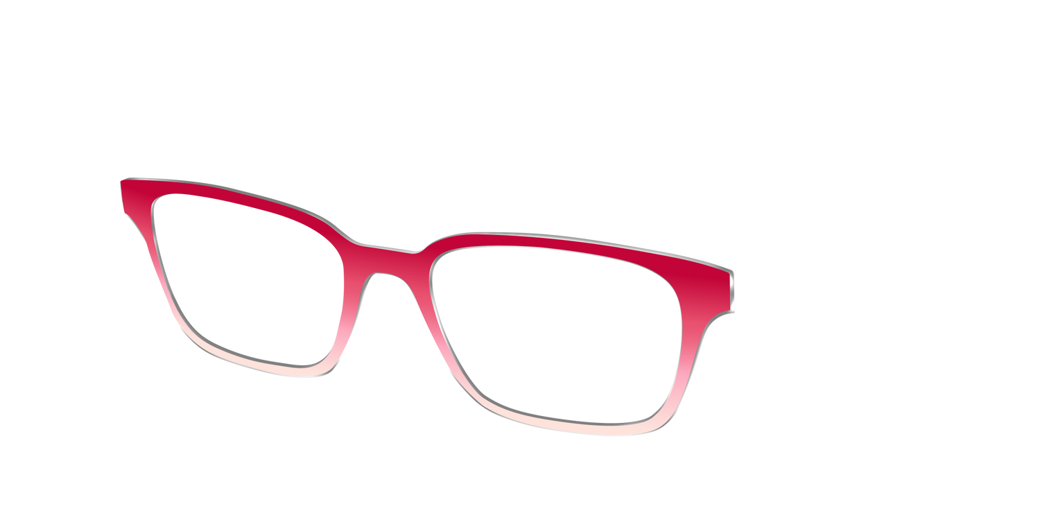 The Cherry to Peach Gradient - Angle Top Image - Pair Eyewear