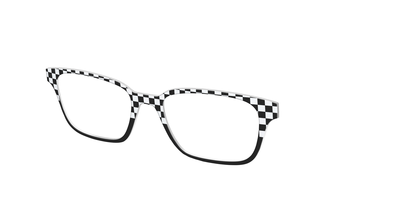 The Classic Check Split - Angle Top Image - Pair Eyewear